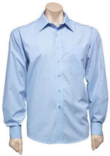 Biz Collection Mens Micro Check Long Sleeve Shirt