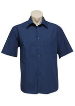 Biz Collection Mens Micro Check Shirt -S/S