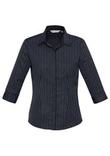 Biz Collection Ladies Reno Stripe 3/4 Shirt